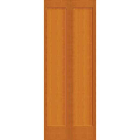 Trimlite 36" x 80" Fir 1-Panel Shaker Bifold Door and Hardware 3068fir8401BF